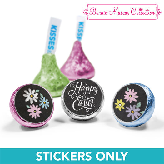 Happy Easter Script 3/4" Sticker (108 Stickers)