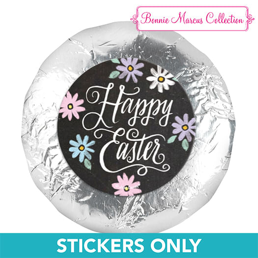 Happy Easter Script 1.25" Stickers (48 Stickers)