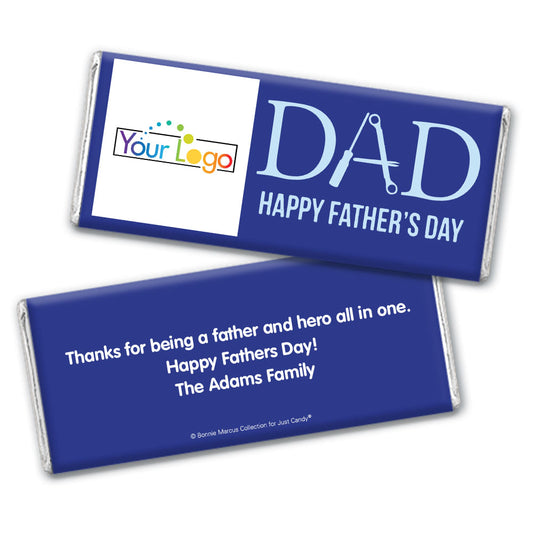 Personalized Bonnie Marcus Collection Father's Day Add Your Logo Chocolate Bar Wrappers