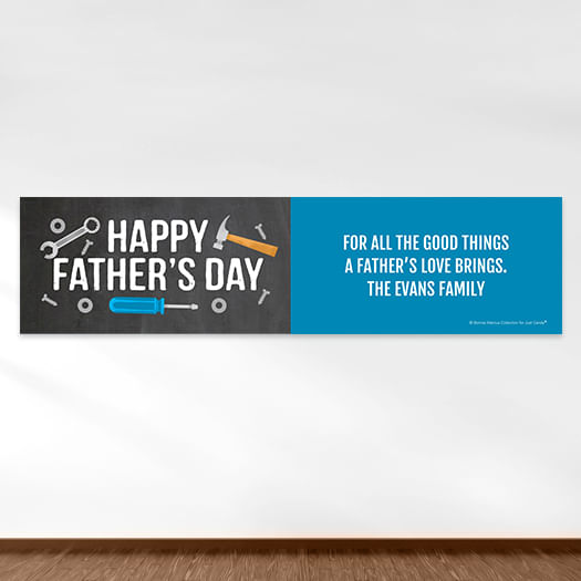 Personalized Bonnie Marcus Tools Father's Day 5 Ft. Banner