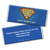 Personalized Bonnie Marcus Collection Father's Day Super Dad Chocolate Bar Wrappers