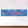 Personalized Bonnie Marcus Independence Day Fireworks 5 Ft. Banner