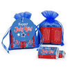 Independence Day Fireworks Hershey's Miniatures in Organza Bags with Gift Tag