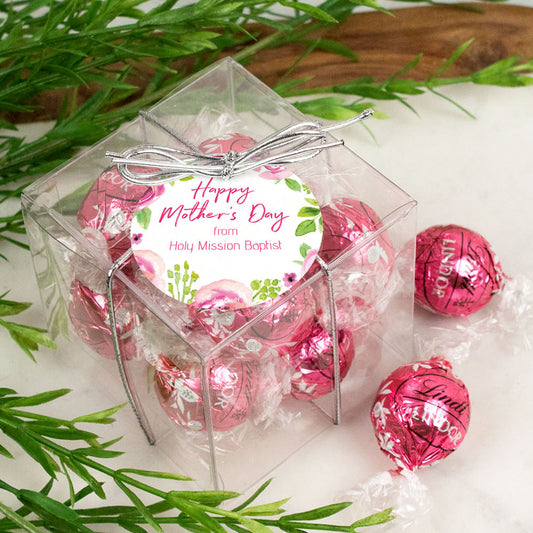 Personalized Mother's Day M is for Mom Lindor Truffles by Lindt Cube Gift