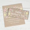 Personalized Bonnie Marcus Collection Mother's Day Pastel Flowers Chocolate Bar Wrappers