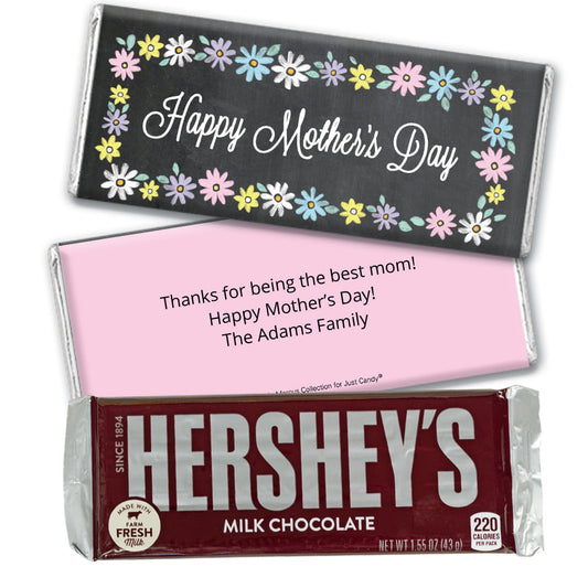 Personalized Collection Mother's Day Script Hershey's Milk Chocolate Bar & Wrapper