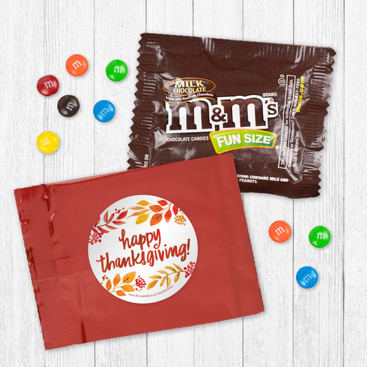 Personalized Thanksgiving Bonnie Marcus Thanksgiving Fall Foliage Milk Chocolate M&Ms