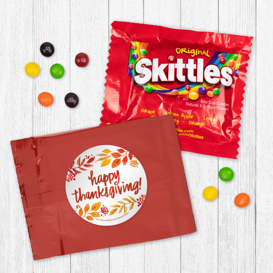 Personalized Bonnie Marcus Thanksgiving Fall Foliage Skittles