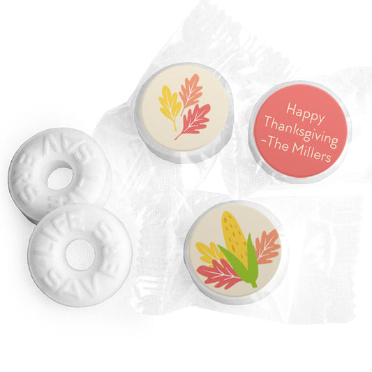 Personalized Bonnie Marcus Thanksgiving Happy Harvest Life Savers Mints