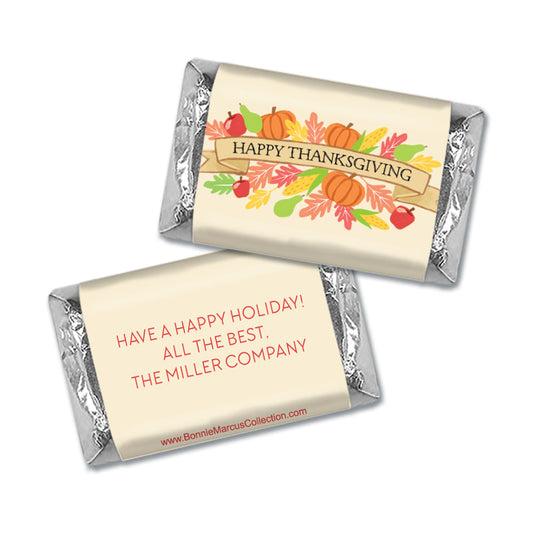 Personalized Bonnie Marcus Thanksgiving Happy Harvest Mini Wrappers Only