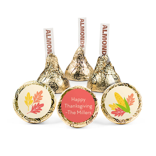 Personalized Thanksgiving Happy Harvest Hershey's Kisses