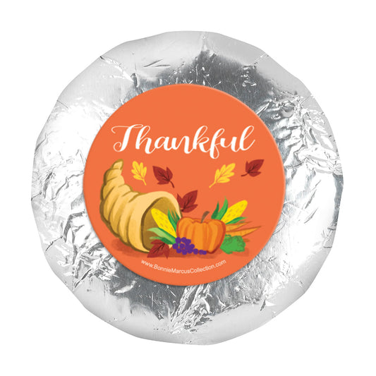 Thanksgiving Bountiful Thanks 1.25" Stickers (48 Stickers)