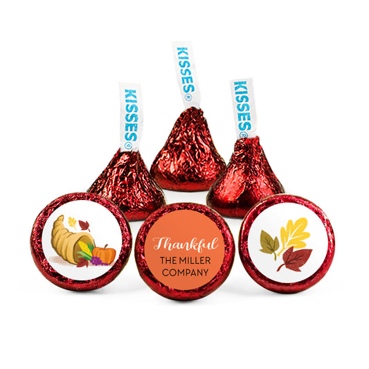 Personalized Thanksgiving Bountiful Thanks Hershey's Kisses