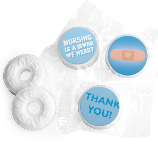 Personalized Bonnie Marcus Collection Nurse Appreciation Hearts Life Savers Mints