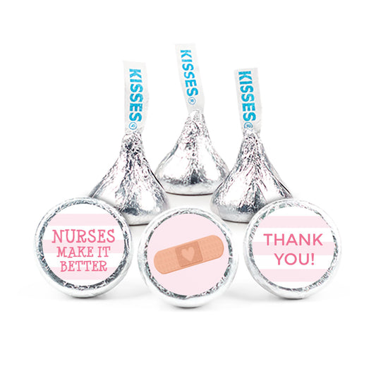 Personalized Nurse Appreciation Stripes 3/4" Sticker (108 Stickers)