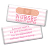 Personalized Bonnie Marcus Collection Nurse Appreciation Stripes Chocolate Bar Wrappers