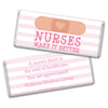 Personalized Bonnie Marcus Collection Nurse Appreciation Stripes Chocolate Bar Wrappers