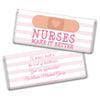 Personalized Bonnie Marcus Collection Nurse Appreciation Stripes Chocolate Bar Wrappers