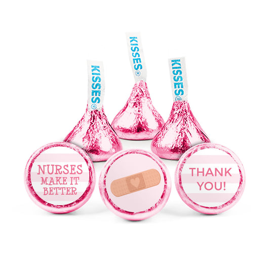 Personalized Nurse Appreciation Stripes Hershey's Kisses