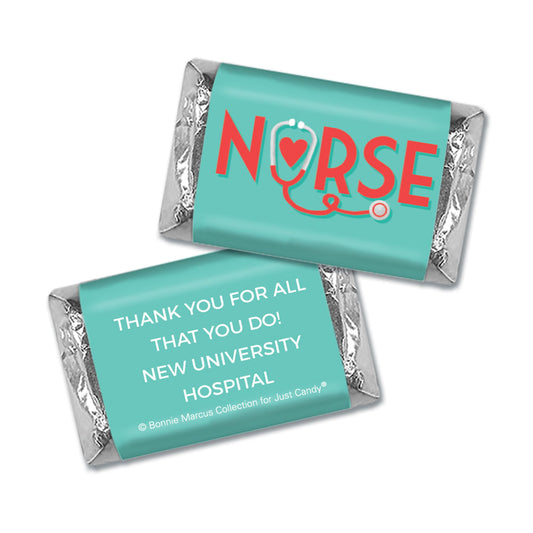 Personalized Bonnie Marcus Collection Nurse Appreciation Red Heart Mini Wrappers