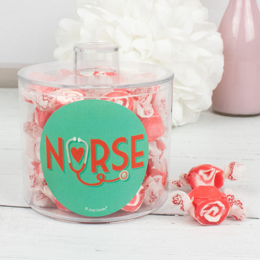 Personalized Nurse Appreciation Taffy Canister Gift