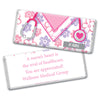 Personalized Bonnie Marcus Collection Nurse Appreciation Flowers Chocolate Bar Wrappers