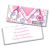 Personalized Bonnie Marcus Collection Nurse Appreciation Flowers Chocolate Bar Wrappers