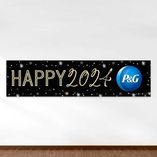 Personalized New Year's Party & Prosper 5 Ft. Banner