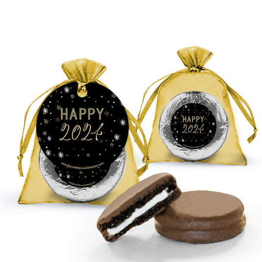 New Year's Eve Party & Prosper Chocolate Covered Oreo Cookie in Organza Bags