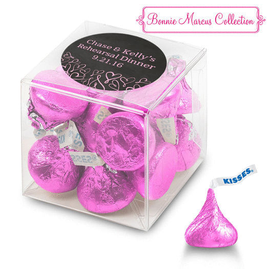 Bonnie Marcus Collection Personalized Box Sweetheart Swirl Rehearsal Dinner (25 Pack)