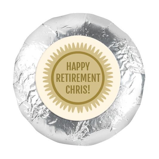 Personalized Retirement Certificate 1.25" Stickers (48 Stickers)