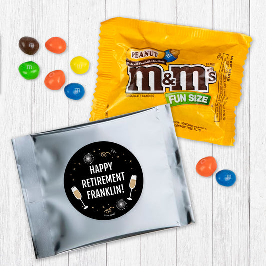 Personalized Retirement Cheers Peanut M&Ms