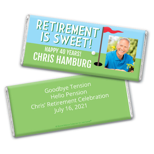 Personalized Retirement Banner & 24 Bars Gone Golfin