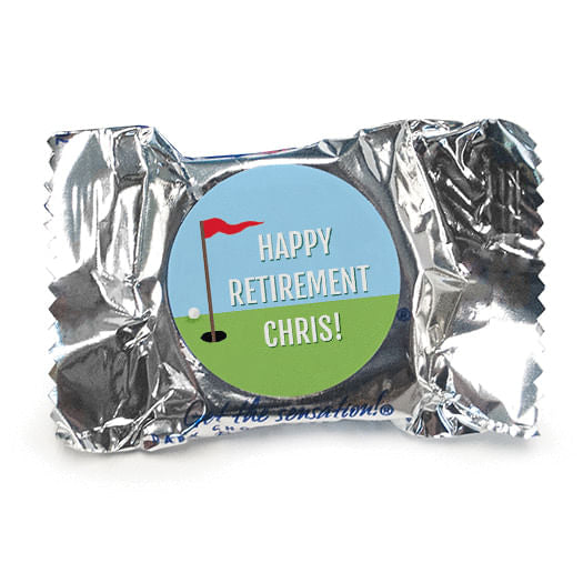 Personalized Bonnie Marcus Collection Retirement Gone Golfin' York Peppermint Patties (84 Pack) - pack of 70