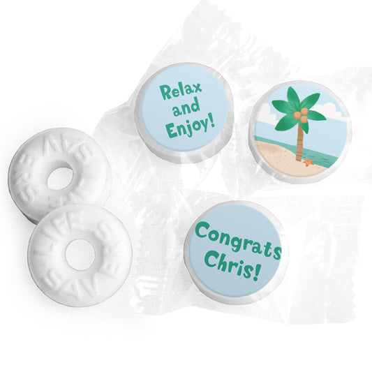 Personalized Bonnie Marcus Collection Retirement Beach Life Savers Mints