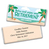 Personalized Bonnie Marcus Collection Retirement Beach Chocolate Bar Wrapper Only