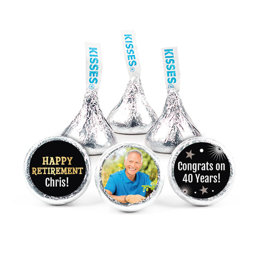 Personalized Retirement Fireworks Assembled Hershey's Kisses