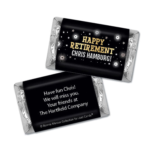 Personalized Bonnie Marcus Collection Retirement Fireworks Hershey's Miniatures