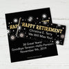 Personalized Bonnie Marcus Collection Retirement Fireworks Chocolate Bar Wrapper Only