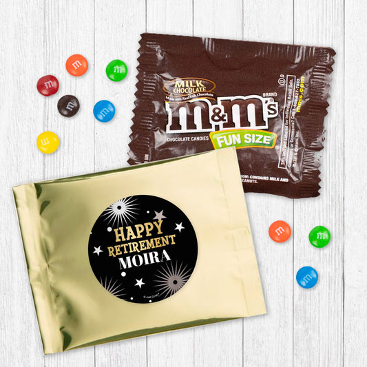 Personalized Retirement Fireworks Milk Chocolate M&Ms