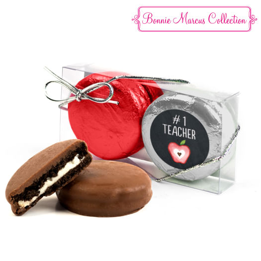 Teacher Appreciation Apple 2PK Chocolate Covered Oreo Cookies