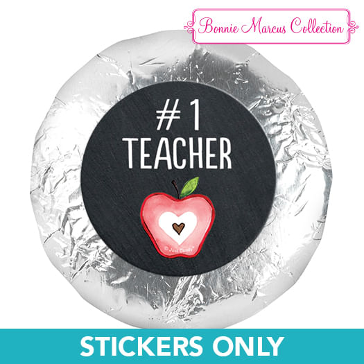 1.25" Stickers Apple (48 Stickers)