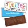 Personalized Teacher Appreciation Gold Star Embossed Chocolate Bar & Wrapper