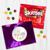 Teacher Appreciaiton Gold Stars Skittles Favor Bag