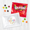 Teacher Appreciaiton Gold Stars Skittles Favor Bag