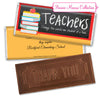 Personalized Teacher Appreciation Books Embossed Chocolate Bar & Wrapper