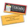 Personalized Teacher Appreciation Books Chocolate Bar Wrappers