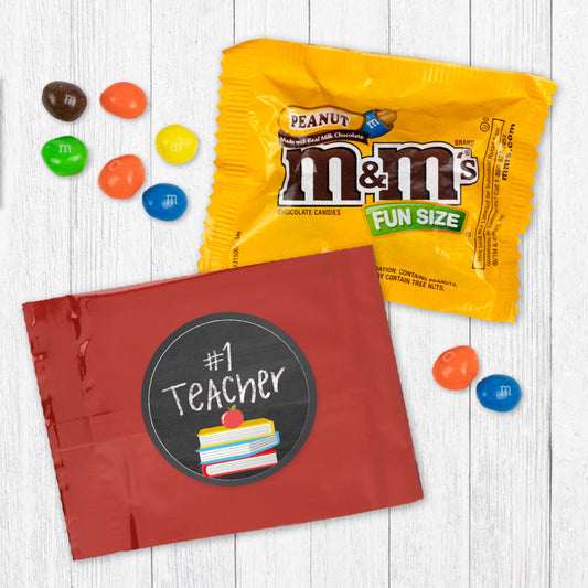 Teacher Appreciation Books Peanut M&Ms Favor Bag