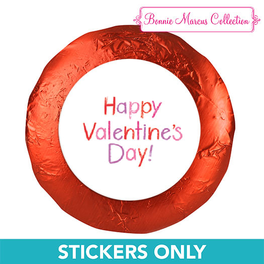 Valentine's Day Message 1.25" Stickers (48 Stickers)