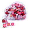 Personalized Valentine's Day Glitter Hearts Clear Heart Box 13oz